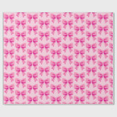 Roze Strikken Cadeaupapier (Vlak)