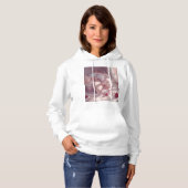 Roze strikken & coquette kersen hoodie (Voorkant volledig)