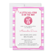 Roze Strikken Flirterig Basketbal Baby Shower