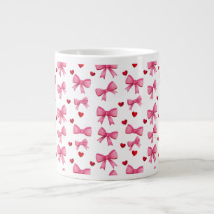 Roze Strikken Grote Koffiekop