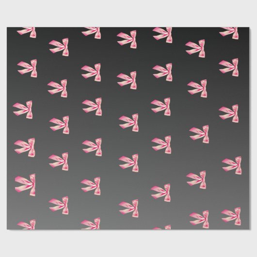 Roze strikken | Luxe bruiloften Cadeaupapier (Vlak)