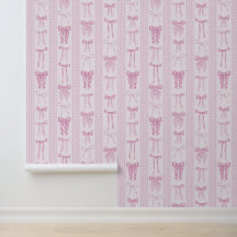 Roze strikken met kant verticale strepen
