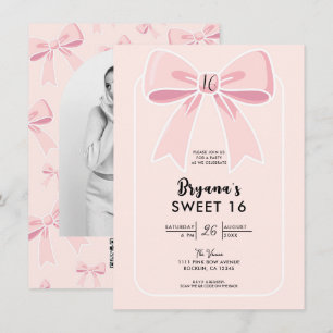 Roze Strikken Schattig Coquette Cottage Chic Zoete Kaart