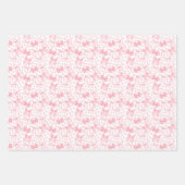 Roze Strikken & Stippen Inpakpapier Vel (Voorkant 3)