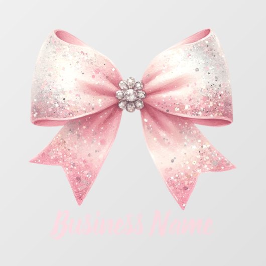 roze striklogo raamsticker (Vel)