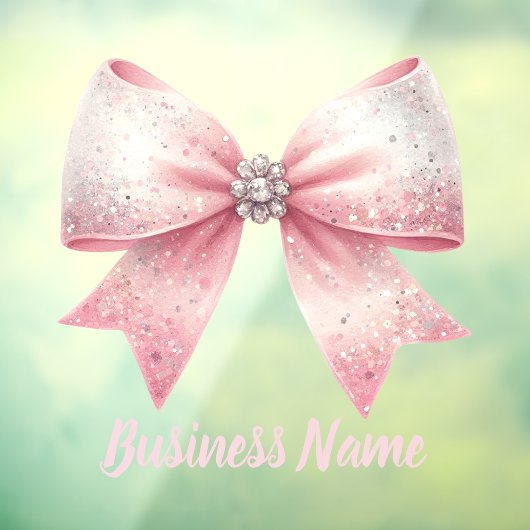 roze striklogo raamsticker (Vel 3)