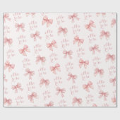 Roze striknaam cadeaupapier (Vlak)