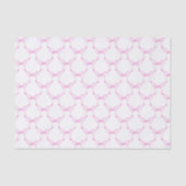 Roze Strikpapier Met Strikjes, Verjaardagsfeestje Tissuepapier (Voorkant)