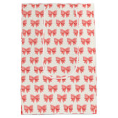 Roze Strikpatroon Cadeautas (Achterkant)