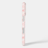 Roze Strikpatroon Case-Mate iPhone Case (Achterkant / Rechts)