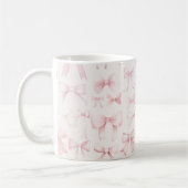 roze strikpatroon koffiemok (Links)