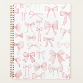 roze strikpatroon planner
