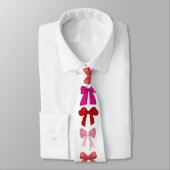roze strikpatroon stropdas (Gebonden)