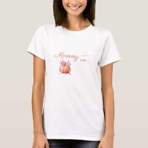 Roze Strikpompoen Mama-to-Be T-shirt