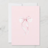 Roze Strikte Coquette 60e Verjaardag Kaart (Achterkant)