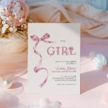 Roze Strikte 'Het Is Een Meisje' Baby Shower