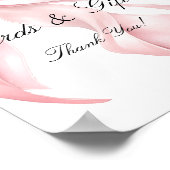 Roze Strikte Kaarten en Cadeaus Bord Poster (Hoek)