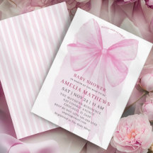 Roze Strikte Lint Meisje Baby Shower