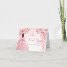 Roze Strikte Lint Meisje Quinceañera Jurk Kroon