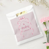 Roze Strikte Verjaardagsfeestje Bedankzakje (Gezegeld)