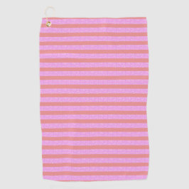 Roze Stripe Golf Towel Golfhanddoek