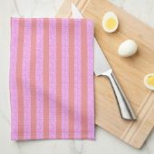 Roze Stripe Kitchen Towel Theedoek (Quarter Fold)