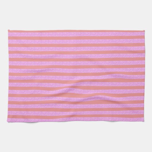 Roze Stripe Kitchen Towel Theedoek (Horizontaal)