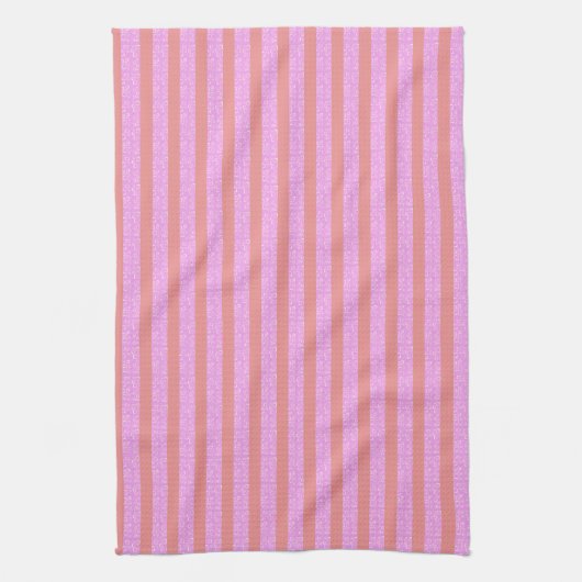 Roze Stripe Kitchen Towel Theedoek (Verticaal)