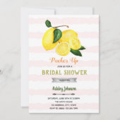 Roze stripe limonade thema kaart (Voorkant)