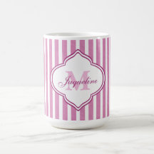 Roze stripe Monogram