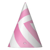 Roze Stripe Party-Pet (aanpassen) Feesthoedjes (Links)