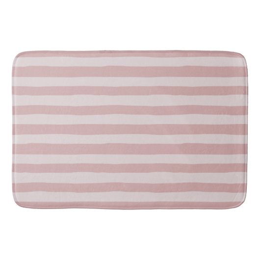 Roze Stripe Patroon Twee prachtige schaduwen van r Badmat (Voorkant)
