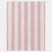 Roze Stripe Patroon Twee prachtige schaduwen van r Fleece Deken (Voorkant)