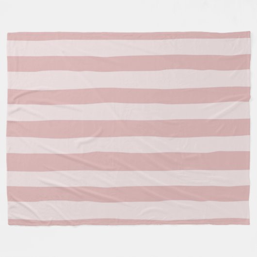 Roze Stripe Patroon Twee prachtige schaduwen van r Fleece Deken (Voorkant (Horizontaal))
