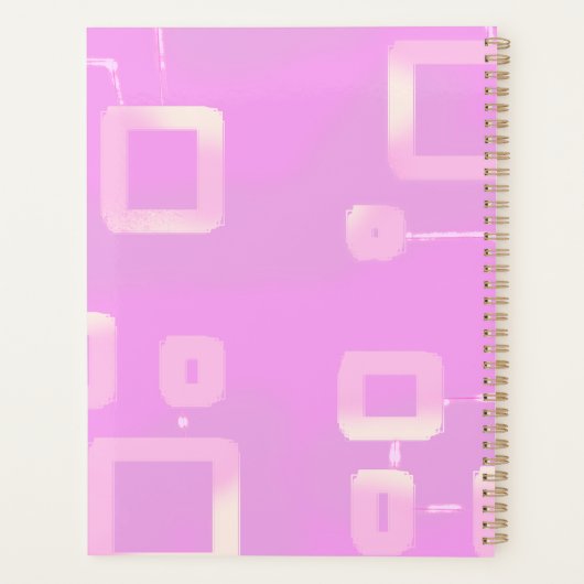 Roze Stripe Planner (Achterkant)