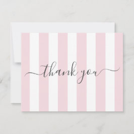 Roze striped Bedankt Opmerking