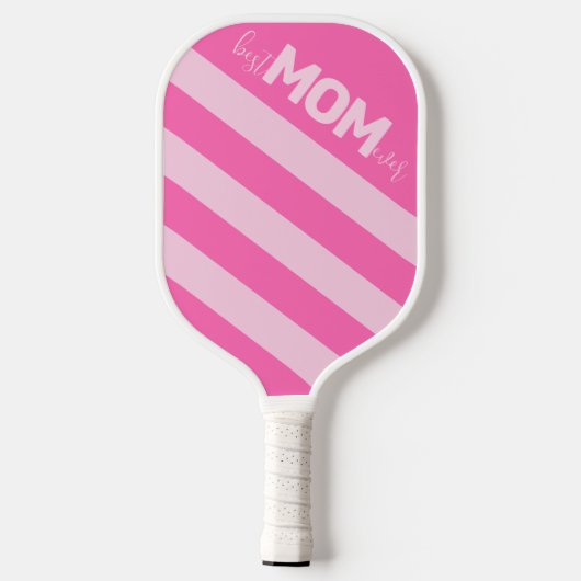Roze Striped Best Mam ooit Pickleball Paddle (Achterkant)