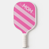 Roze Striped Best Mam ooit Pickleball Paddle (Voorkant)