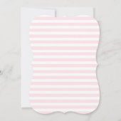 Roze Striped Bridal Shower Kaart (Achterkant)