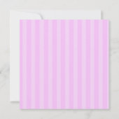 Roze Striped Damask Bridal Shower Invitation Kaart (Achterkant)
