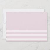 Roze Striped Paris Thmed Sweet Sixteen Kaart (Achterkant)
