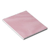 Roze striped patroon notitieblok (Schuin)