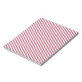 Roze striped patroon notitieblok (Linkerzijde)