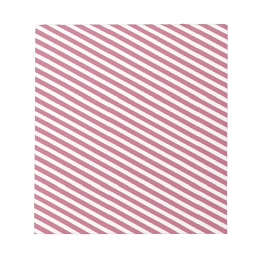 Roze striped patroon notitieblok (Voorkant)