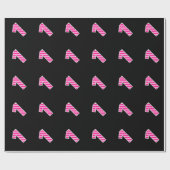 Roze Stripes 1 Event # (Birthday, Jubileum) Cadeaupapier (Vlak)