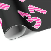Roze Stripes 31 Event # (Birthday, Jubileum) Cadeaupapier (Rol Hoek)