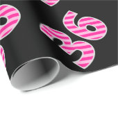 Roze Stripes 36 Event # (Birthday, Jubileum) Cadeaupapier (Rol Hoek)