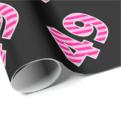 Roze Stripes 49 Event # (Birthday, Jubileum) Cadeaupapier (Rol Hoek)