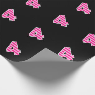 Roze Stripes 4 Event # (Birthday, Jubileum) Cadeaupapier