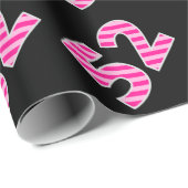 Roze Stripes 52 Event # (Birthday, Jubileum) Cadeaupapier (Rol Hoek)